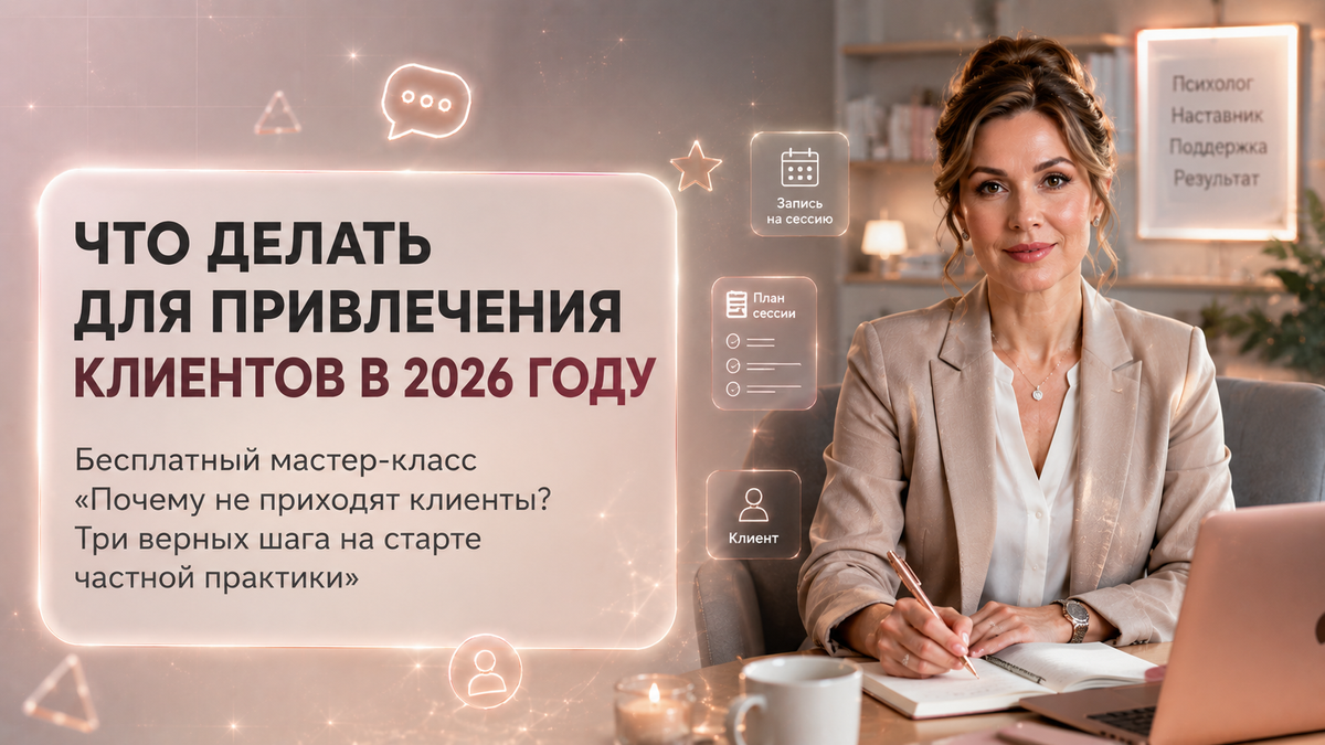 Почему не приходят клиенты? Три верных шага на старте частной практики.