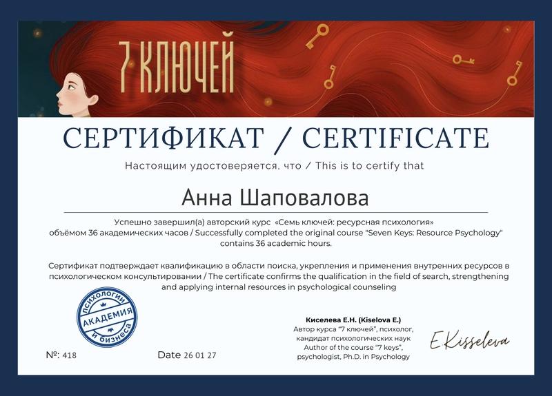 ДИПЛОМЫ, СЕРТИФИКАТЫ