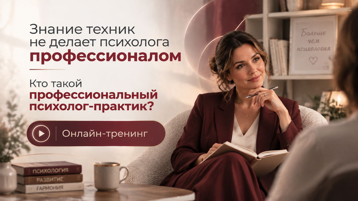 ⚡️ Как формируется профессиональная опора психолога?