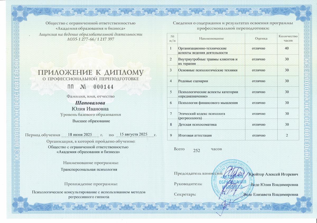 ДИПЛОМЫ, СЕРТИФИКАТЫ